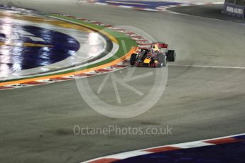 World © Octane Photographic Ltd. Formula 1 - Singapore Grand Prix - Race. Daniel Ricciardo - Red Bull Racing RB13. Marina Bay Street Circuit, Singapore. Sunday 17th September 2017. Digital Ref: