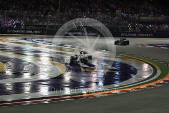 World © Octane Photographic Ltd. Formula 1 - Singapore Grand Prix - Race. Lance Stroll - Williams Martini Racing FW40. Marina Bay Street Circuit, Singapore. Sunday 17th September 2017. Digital Ref: