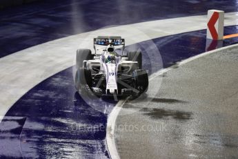 World © Octane Photographic Ltd. Formula 1 - Singapore Grand Prix - Race. Felipe Massa - Williams Martini Racing FW40. Marina Bay Street Circuit, Singapore. Sunday 17th September 2017. Digital Ref: