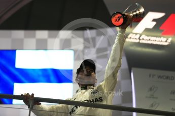 World © Octane Photographic Ltd. Formula 1 - Singapore Grand Prix - Podium. Lewis Hamilton - Mercedes AMG Petronas F1 W08 EQ Energy+. Marina Bay Street Circuit, Singapore. Sunday 17th September 2017. Digital Ref: