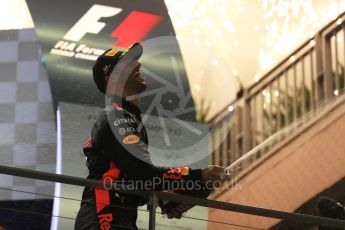 World © Octane Photographic Ltd. Formula 1 - Singapore Grand Prix - Podium. Daniel Ricciardo - Red Bull Racing RB13. Marina Bay Street Circuit, Singapore. Sunday 17th September 2017. Digital Ref: