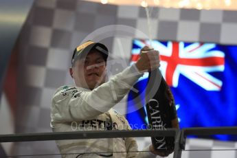 World © Octane Photographic Ltd. Formula 1 - Singapore Grand Prix - Podium. Valtteri Bottas - Mercedes AMG Petronas F1 W08 EQ Energy+. Marina Bay Street Circuit, Singapore. Sunday 17th September 2017. Digital Ref: