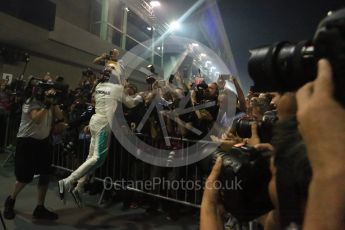 World © Octane Photographic Ltd. Formula 1 - Singapore Grand Prix - Parc Ferme. Lewis Hamilton - Mercedes AMG Petronas F1 W08 EQ Energy+. Marina Bay Street Circuit, Singapore. Sunday 17th September 2017. Digital Ref: