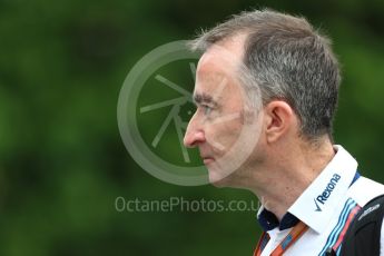 World © Octane Photographic Ltd. Formula 1 - Singapore Grand Prix - Paddock. Paddy Lowe - Chief Technical Officer at Williams Martini Racing. Marina Bay Street Circuit, Singapore. Saturday 16th September 2017. Digital Ref: 1961LB1D0762