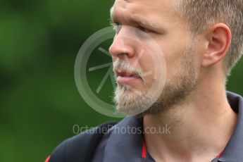 World © Octane Photographic Ltd. Formula 1 - Singapore Grand Prix - Paddock. Kevin Magnussen - Haas F1 Team VF-17. Marina Bay Street Circuit, Singapore. Saturday 16th September 2017. Digital Ref:1961LB1D1041