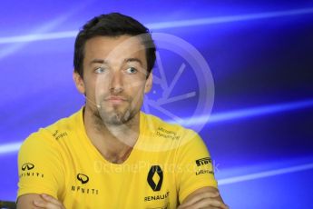 World © Octane Photographic Ltd. Formula 1 - Singapore Grand Prix – Thursday Driver Press Conference – Part 1. Jolyon Palmer - Renault Sport F1 Team. Marina Bay Street Circuit, Singapore. Thursday 14th September 2017. Digital Ref: 1956LB1D7303