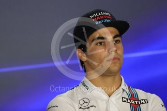 World © Octane Photographic Ltd. Formula 1 - Singapore Grand Prix – Thursday Driver Press Conference – Part 2. Lance Stroll - Williams Martini Racing. Marina Bay Street Circuit, Singapore. Thursday 14th September 2017. Digital Ref: 1956LB1D7603