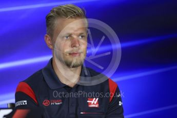 World © Octane Photographic Ltd. Formula 1 - Singapore Grand Prix – Thursday Driver Press Conference – Part 2. Kevin Magnussen - Haas F1 Team. Marina Bay Street Circuit, Singapore. Thursday 14th September 2017. Digital Ref: 1956LB1D7610