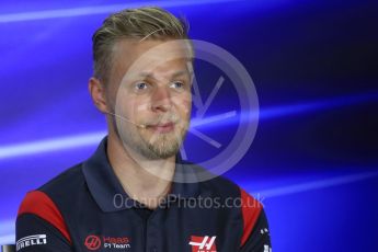 World © Octane Photographic Ltd. Formula 1 - Singapore Grand Prix – Thursday Driver Press Conference – Part 2. Kevin Magnussen - Haas F1 Team. Marina Bay Street Circuit, Singapore. Thursday 14th September 2017. Digital Ref: 1956LB1D7637