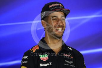 World © Octane Photographic Ltd. Formula 1 - Singapore Grand Prix – Thursday Driver Press Conference – Part 2. Daniel Ricciardo - Red Bull Racing. Marina Bay Street Circuit, Singapore. Thursday 14th September 2017. Digital Ref: 1956LB1D7664