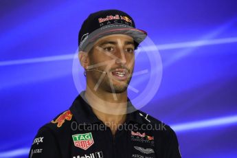 World © Octane Photographic Ltd. Formula 1 - Singapore Grand Prix – Thursday Driver Press Conference – Part 2. Daniel Ricciardo - Red Bull Racing. Marina Bay Street Circuit, Singapore. Thursday 14th September 2017. Digital Ref: 1956LB1D7674