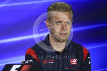 World © Octane Photographic Ltd. Formula 1 - Singapore Grand Prix – Thursday Driver Press Conference – Part 2. Kevin Magnussen - Haas F1 Team. Marina Bay Street Circuit, Singapore. Thursday 14th September 2017. Digital Ref: 1956LB1D7699