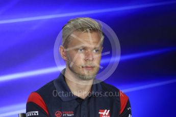 World © Octane Photographic Ltd. Formula 1 - Singapore Grand Prix – Thursday Driver Press Conference – Part 2. Kevin Magnussen - Haas F1 Team. Marina Bay Street Circuit, Singapore. Thursday 14th September 2017. Digital Ref: 1956LB1D7714