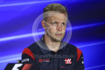 World © Octane Photographic Ltd. Formula 1 - Singapore Grand Prix – Thursday Driver Press Conference – Part 2. Kevin Magnussen - Haas F1 Team. Marina Bay Street Circuit, Singapore. Thursday 14th September 2017. Digital Ref: 1956LB1D7734