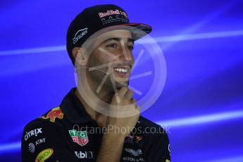 World © Octane Photographic Ltd. Formula 1 - Singapore Grand Prix – Thursday Driver Press Conference – Part 2. Daniel Ricciardo - Red Bull Racing. Marina Bay Street Circuit, Singapore. Thursday 14th September 2017. Digital Ref: 1956LB1D7801