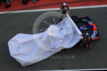 World © Octane Photographic Ltd. Scuderia Toro Rosso STR12 launch, Circuit de Barcelona-Catalunya. Sunday 26th February 2017. Digital Ref :1777CB1D2446