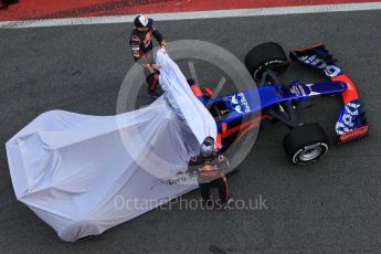 World © Octane Photographic Ltd. Scuderia Toro Rosso STR12 launch, Circuit de Barcelona-Catalunya. Sunday 26th February 2017. Digital Ref :1777CB1D2458