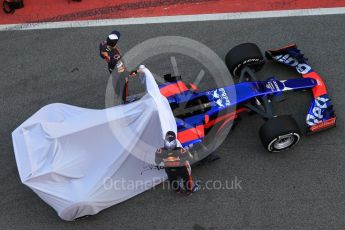 World © Octane Photographic Ltd. Scuderia Toro Rosso STR12 launch, Circuit de Barcelona-Catalunya. Sunday 26th February 2017. Digital Ref :1777CB1D2465