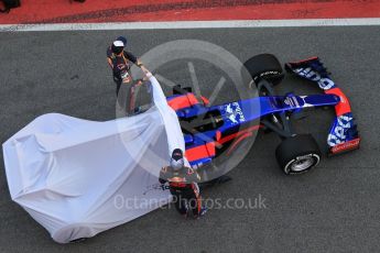 World © Octane Photographic Ltd. Scuderia Toro Rosso STR12 launch, Circuit de Barcelona-Catalunya. Sunday 26th February 2017. Digital Ref :1777CB1D2470