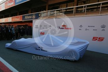 World © Octane Photographic Ltd. Scuderia Toro Rosso STR12 launch, Circuit de Barcelona-Catalunya. Sunday 26th February 2017. Digital Ref :1777LB5D7414
