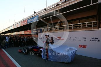 World © Octane Photographic Ltd. Scuderia Toro Rosso STR12 launch, Circuit de Barcelona-Catalunya. Sunday 26th February 2017. Digital Ref :1777LB5D7435