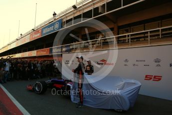 World © Octane Photographic Ltd. Scuderia Toro Rosso STR12 launch, Circuit de Barcelona-Catalunya. Sunday 26th February 2017. Digital Ref :1777LB5D7444