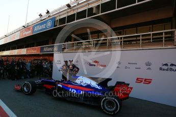 World © Octane Photographic Ltd. Scuderia Toro Rosso STR12 launch, Circuit de Barcelona-Catalunya. Sunday 26th February 2017. Digital Ref :1777LB5D7472