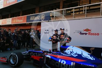 World © Octane Photographic Ltd. Scuderia Toro Rosso STR12 launch, Circuit de Barcelona-Catalunya. Sunday 26th February 2017. Digital Ref :1777LB5D7487