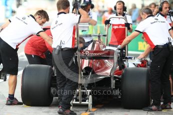 World © Octane Photographic Ltd. Formula 1 – Italian GP -Practice 3. Alfa Romeo Sauber F1 Team C37 – Marcus Ericsson. Autodromo Nazionale di Monza, Monza, Italy. Saturday 1st September 2018.