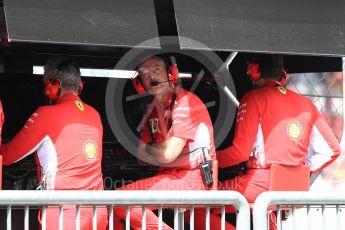 World © Octane Photographic Ltd. Formula 1 – Italian GP -Practice 3. Jock Clear – Chief Engineer - Scuderia Ferrari. Autodromo Nazionale di Monza, Monza, Italy. Saturday 1st September 2018.