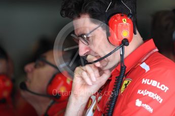 World © Octane Photographic Ltd. Formula 1 – Italian GP -Practice 3. Mattia Binotto – Chief Technical Officer - Scuderia Ferrari. Autodromo Nazionale di Monza, Monza, Italy. Saturday 1st September 2018.