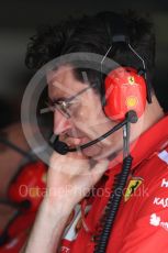 World © Octane Photographic Ltd. Formula 1 – Italian GP -Practice 3. Mattia Binotto – Chief Technical Officer - Scuderia Ferrari. Autodromo Nazionale di Monza, Monza, Italy. Saturday 1st September 2018.