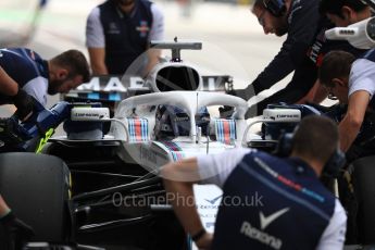 World © Octane Photographic Ltd. Formula 1 – Italian GP -Practice 3. Williams Martini Racing FW41 – Lance Stroll. Autodromo Nazionale di Monza, Monza, Italy. Saturday 1st September 2018.