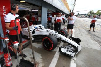 World © Octane Photographic Ltd. Formula 1 – Italian GP -Practice 3. Alfa Romeo Sauber F1 Team C37 – Marcus Ericsson. Autodromo Nazionale di Monza, Monza, Italy. Saturday 1st September 2018.