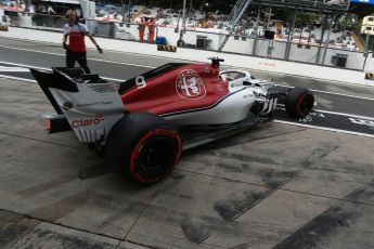 World © Octane Photographic Ltd. Formula 1 – Italian GP -Practice 3. Alfa Romeo Sauber F1 Team C37 – Marcus Ericsson. Autodromo Nazionale di Monza, Monza, Italy. Saturday 1st September 2018.