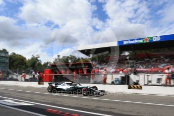 World © Octane Photographic Ltd. Formula 1 – Italian GP -Practice 3. Mercedes AMG Petronas Motorsport AMG F1 W09 EQ Power+ - Valtteri Bottas. Autodromo Nazionale di Monza, Monza, Italy. Saturday 1st September 2018.