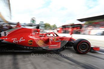 World © Octane Photographic Ltd. Formula 1 – Italian GP -Practice 3. Scuderia Ferrari SF71-H – Sebastian Vettel. Autodromo Nazionale di Monza, Monza, Italy. Saturday 1st September 2018.