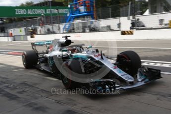 World © Octane Photographic Ltd. Formula 1 – Italian GP -Practice 3. Mercedes AMG Petronas Motorsport AMG F1 W09 EQ Power+ - Lewis Hamilton. Autodromo Nazionale di Monza, Monza, Italy. Saturday 1st September 2018.