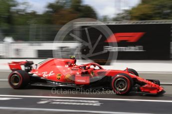World © Octane Photographic Ltd. Formula 1 – Italian GP -Practice 3. Scuderia Ferrari SF71-H – Kimi Raikkonen. Autodromo Nazionale di Monza, Monza, Italy. Saturday 1st September 2018.