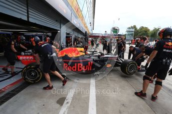 World © Octane Photographic Ltd. Formula 1 – Italian GP -Practice 3. Aston Martin Red Bull Racing TAG Heuer RB14 – Daniel Ricciardo. Autodromo Nazionale di Monza, Monza, Italy. Saturday 1st September 2018.