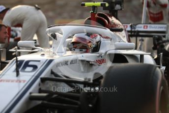 World © Octane Photographic Ltd. Formula 1 – Abu Dhabi GP - Grid. Alfa Romeo Sauber F1 Team C37 – Charles Leclerc. Yas Marina Circuit, Abu Dhabi. Sunday 25th November 2018.