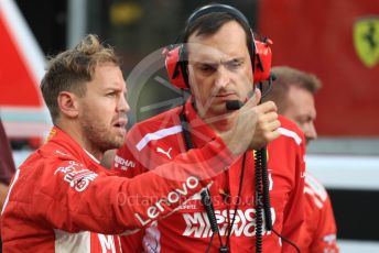 World © Octane Photographic Ltd. Formula 1 – Abu Dhabi GP - Grid. Scuderia Ferrari SF71-H – Sebastian Vettel. Yas Marina Circuit, Abu Dhabi. Sunday 25th November 2018.