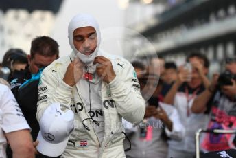 World © Octane Photographic Ltd. Formula 1 – Abu Dhabi GP - Grid. Mercedes AMG Petronas Motorsport AMG F1 W09 EQ Power+ - Lewis Hamilton. Yas Marina Circuit, Abu Dhabi. Sunday 25th November 2018.