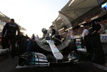 World © Octane Photographic Ltd. Formula 1 – Abu Dhabi GP - Grid. Mercedes AMG Petronas Motorsport AMG F1 W09 EQ Power+ - Valtteri Bottas. Yas Marina Circuit, Abu Dhabi. Sunday 25th November 2018.