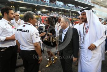 World © Octane Photographic Ltd. Formula 1 - Abu Dhabi GP - Grid. Jean Todt – President of FIA. Yas Marina Circuit, Abu Dhabi. Sunday 25th November 2018.