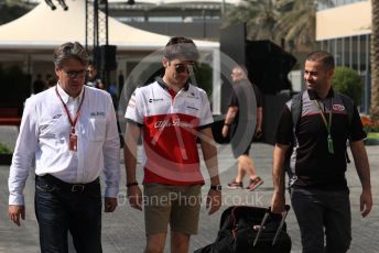 World © Octane Photographic Ltd. Formula 1 –  Abu Dhabi GP - Paddock. Alfa Romeo Sauber F1 Team C37 – Marcus Ericsson. Yas Marina Circuit, Abu Dhabi. Saturday 24th November 2018.