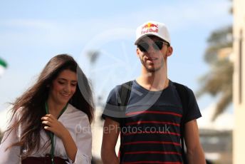 World © Octane Photographic Ltd. Formula 1 –  Abu Dhabi GP - Paddock. Scuderia Toro Rosso STR13 – Pierre Gasly. Yas Marina Circuit, Abu Dhabi. Saturday 24th November 2018.