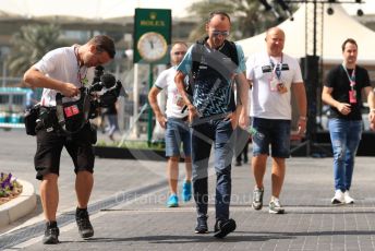 World © Octane Photographic Ltd. Formula 1 –  Abu Dhabi GP - Paddock. Williams Martini Racing FW41 – Robert Kubica. Yas Marina Circuit, Abu Dhabi. Saturday 24th November 2018.