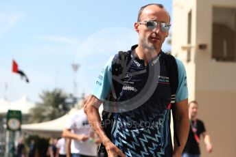 World © Octane Photographic Ltd. Formula 1 –  Abu Dhabi GP - Paddock. Williams Martini Racing FW41 – Robert Kubica. Yas Marina Circuit, Abu Dhabi. Saturday 24th November 2018.