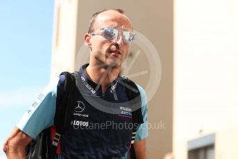World © Octane Photographic Ltd. Formula 1 –  Abu Dhabi GP - Paddock. Williams Martini Racing FW41 – Robert Kubica. Yas Marina Circuit, Abu Dhabi. Saturday 24th November 2018.